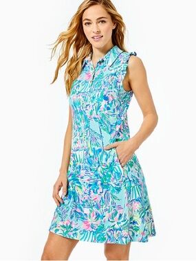 Lilly Pulitzer Luxletic Silvia Dress UPF 50+ Sz. XXS NWOT